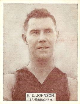1933 Wills's Victorian Footballers (Large) #88 Harvey Johnson Front